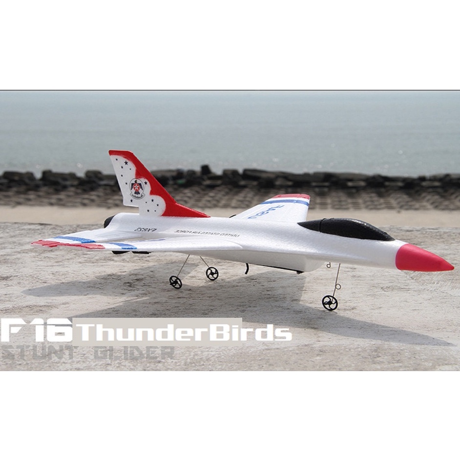 [SIÊU HOT] Máy Bay Điều Khiển Từ Xa F16-Thunder Birds. KT 38*29*10 cm. Pin 15p. Bay xa 200m. Máy bay Điều Khiển Giá Rẻ