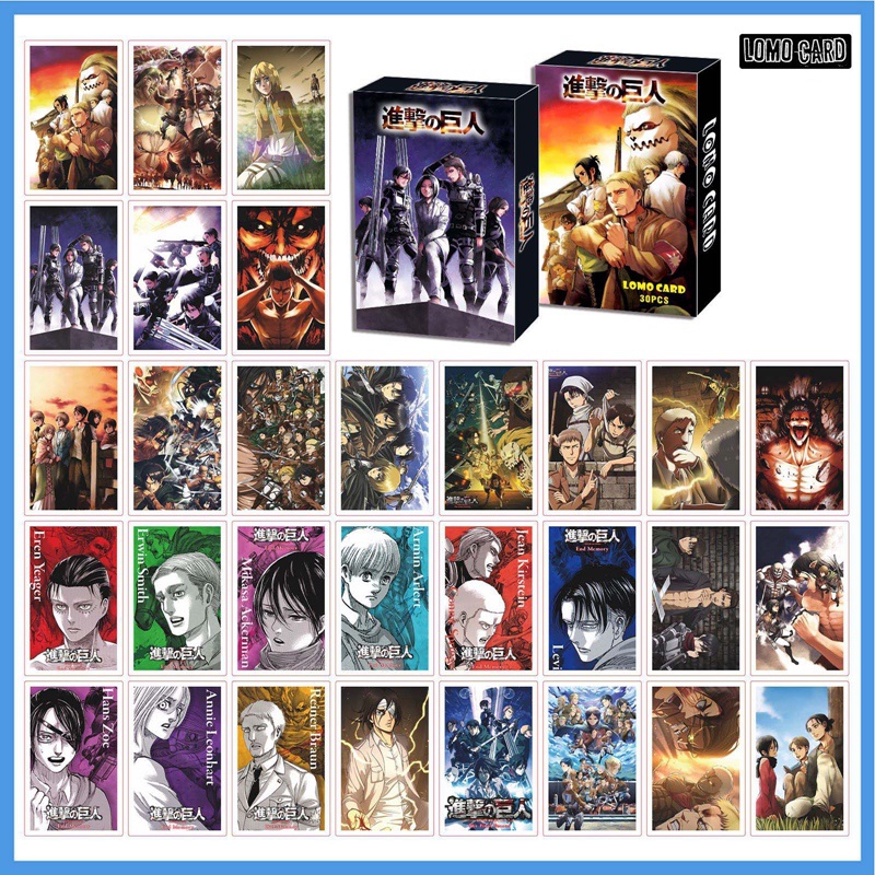Bộ 30 Nhân Vật Anime SPY×FAMILY Tokyo Revengers Demon Slayer Genshin Impact Jujutsu Kaisen on Titan