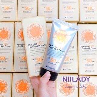 Kem Chống Nắng 3W Clinic Intensive UV Sunblock Cream
