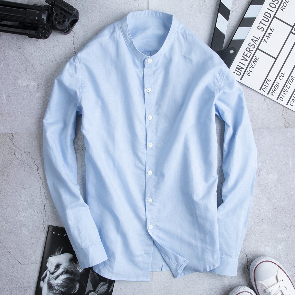 Áo Sơ Mi Đũi Nam Cổ Tàu Cao Cấp R.Menswear | BigBuy360 - bigbuy360.vn