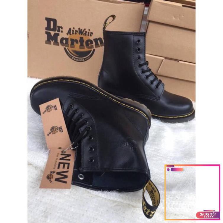 Giày Boots Martens nam SN11 cao cổ da bò đến độn thời trang  -V1