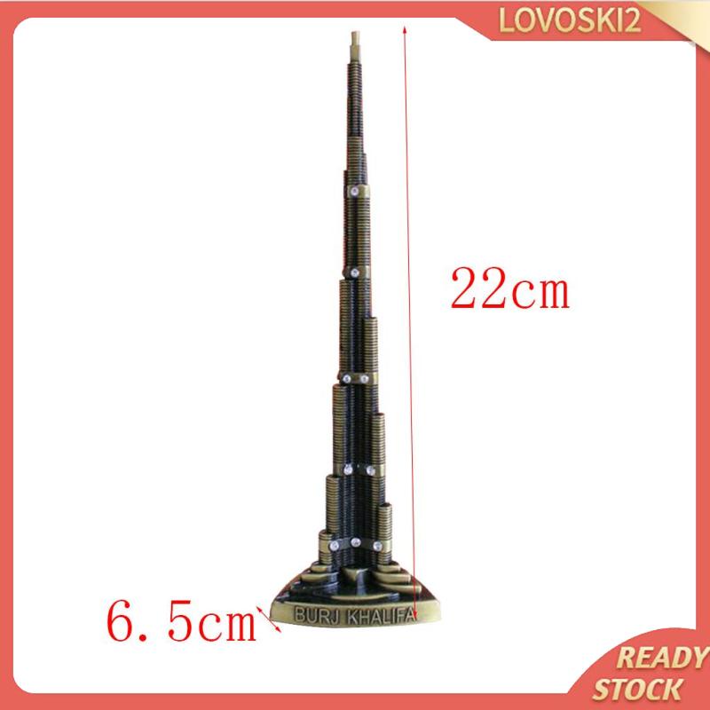 Mô Hình Tháp Burj Khalifa 2 22cm Bằng Kim Loại Trang Trí Nhà Cửa / Văn Phòng