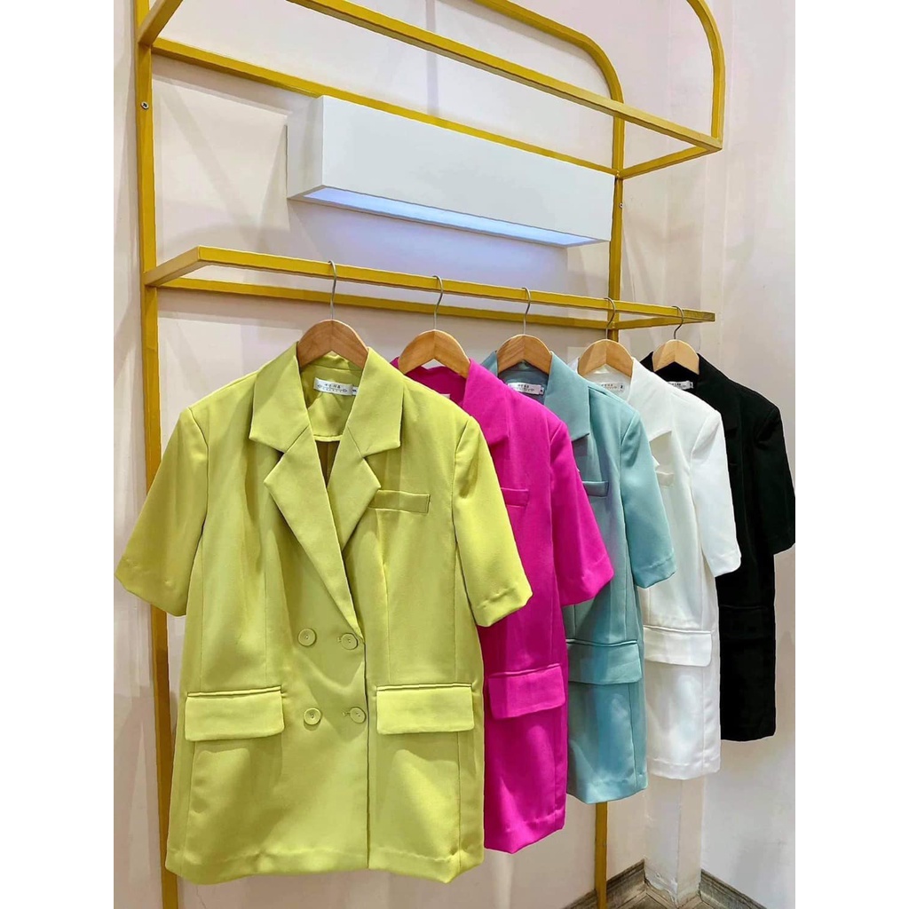 Áo blazer cộc tay