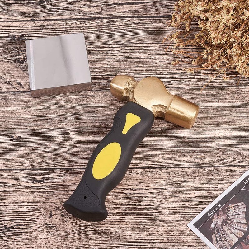 Búa Dập Dấu Hai Mặt Bằng Đồng Thau 1Lb Dùng Làm Trang Sức Nghệ Thuật DIY
