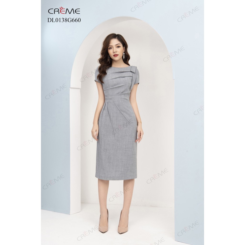 Đầm liền công sở Creme DL0138