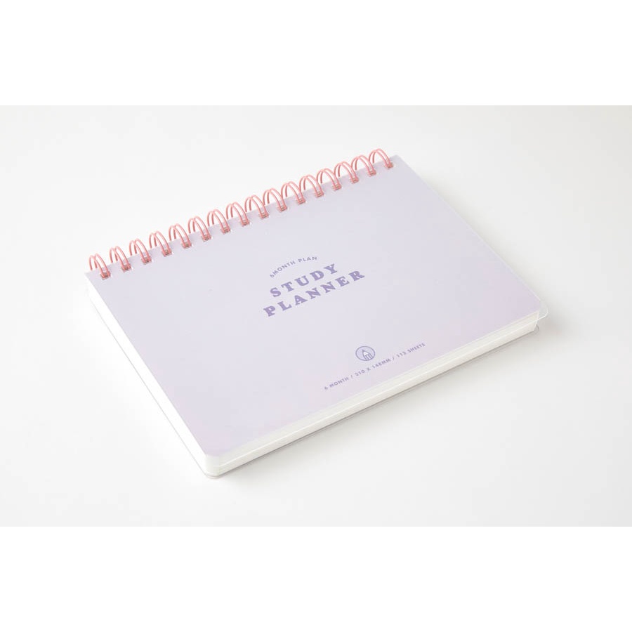Sổ Kế Hoạch Học Tập Study Planner ARTBOX Hàn Quốc Màu Tím Pastel