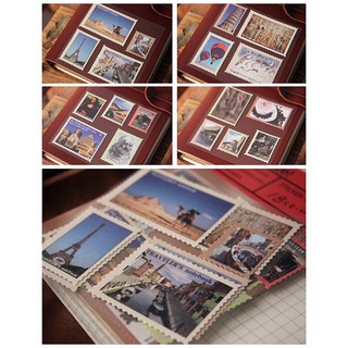 Sticker tem du lịch retro