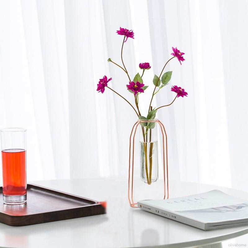 Bình hoa thủy sinh trang trí nội thất bằng thép không gỉ độc đáo