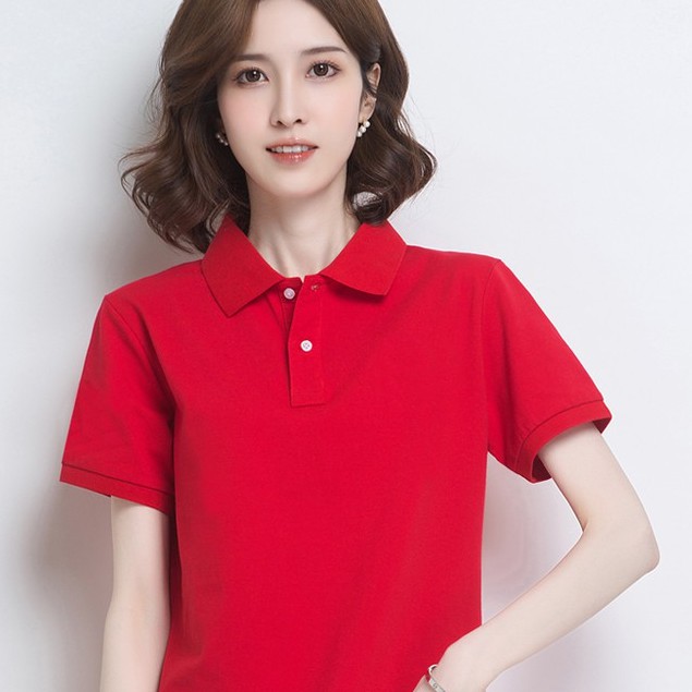Áo POLO màu ĐỎ - Áo phông Trơn Nam Nữ,ngắn tay có cổ,vải cao cấp không xù,co dãn 4 chiều. Nhận IN ẤN theo yêu cầu