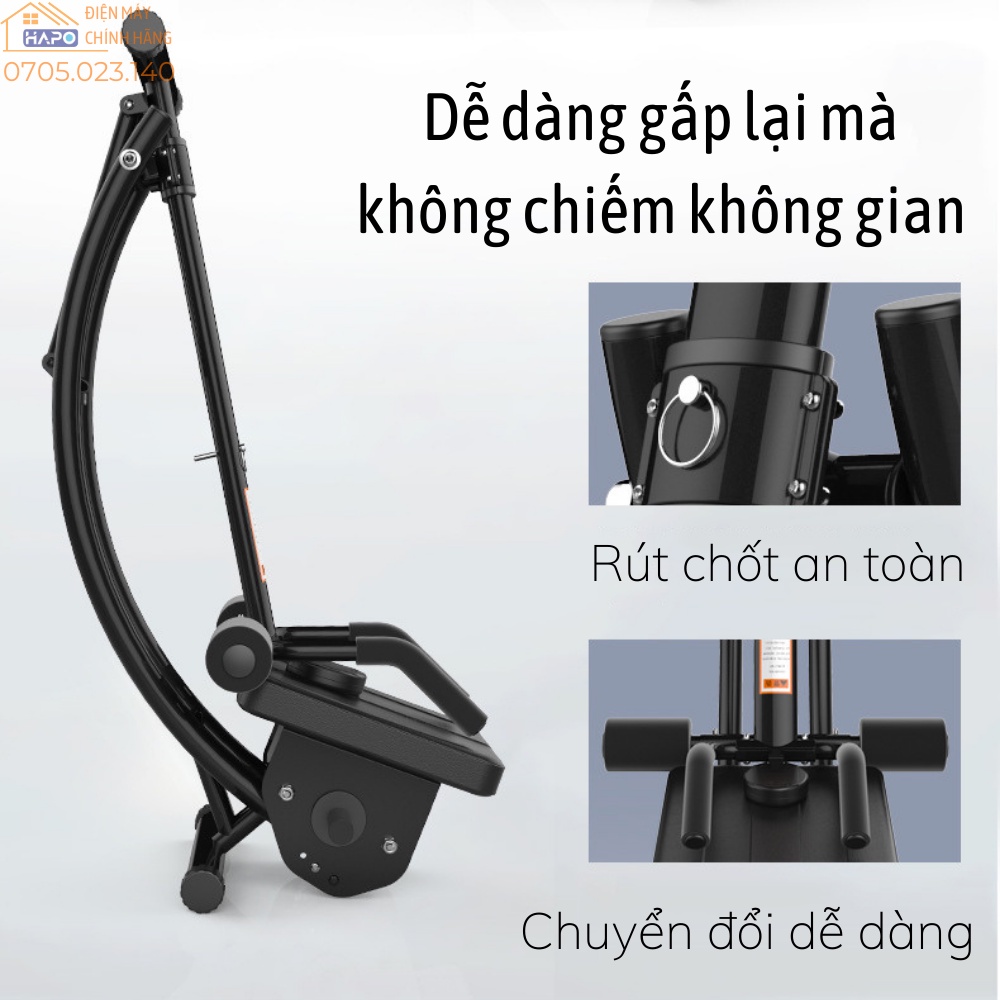 Máy tập bụng giúp tăng cơ giảm mỡ hiệu quả, Dụng cụ phòng gym tập eo tại nhà tiện lợi, Máy gập cơ bụng 6 múi cao cấp