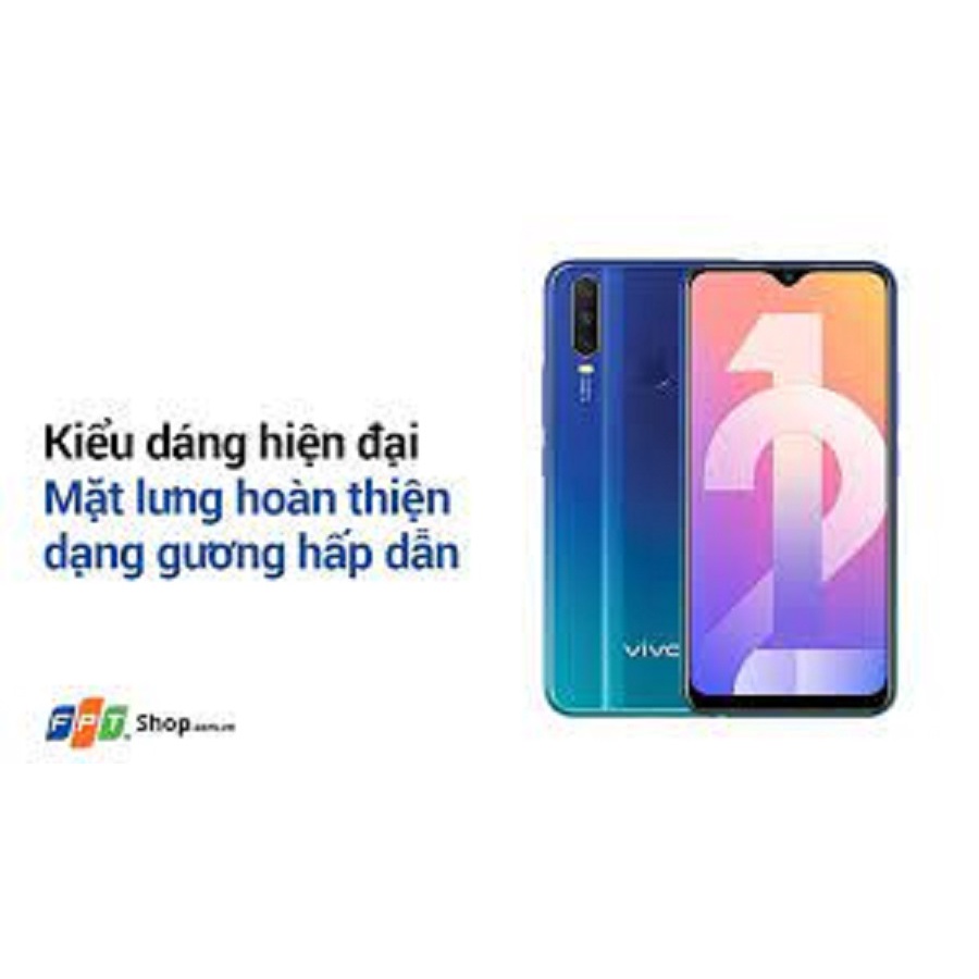 Điện thoại Vivo Y12 2sim ram 6/128G Chính Hãng, Màn hình:6.35"HD+, CameraChính 13 MP & Phụ 8 MP, 2 MP, Pin 5000mah