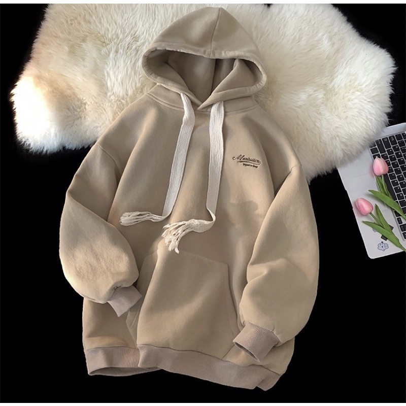 Áo hoodie nam nữ, áo sweater form rộng chất nỉ bông 2 lớp dày đẹp in chữ MAR