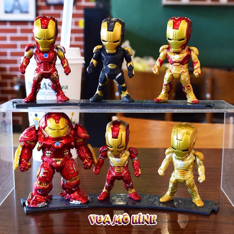 Mô hình nhân vật siêu anh hùng Iron Man - Mô hình 6 trạng thái của Iron Man