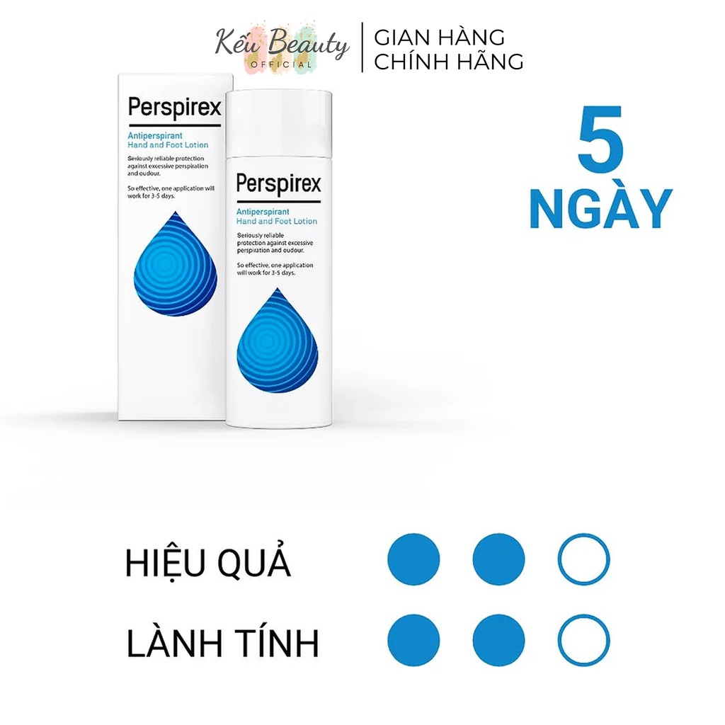 Lotion Ngăn Mồ Hôi Và Khử Mùi Hôi Tay, Chân Perspirex Hand And Foot Lotion 100ml