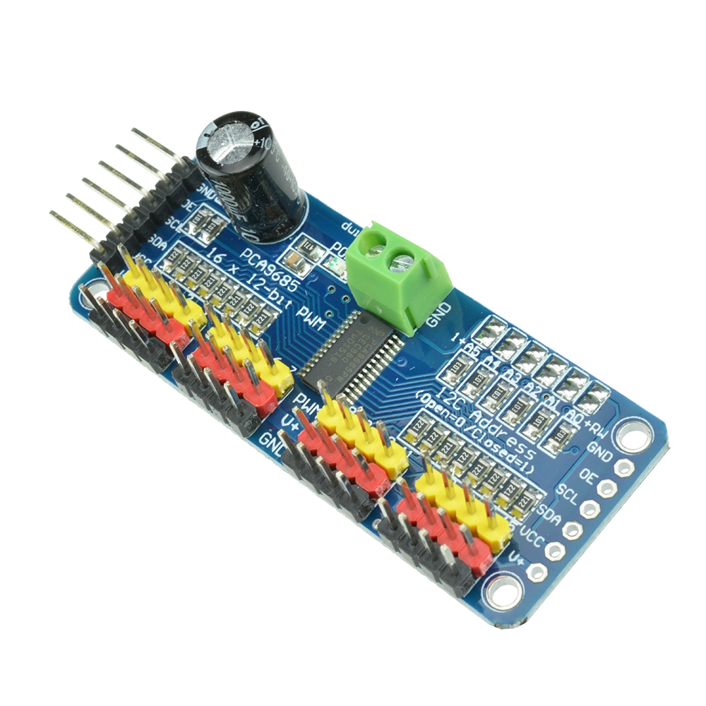 Mô Đun Điều Khiển Động Cơ Servo Pca9685 16 Ch 12-bit Pwm I2C Cho Robot Arduino