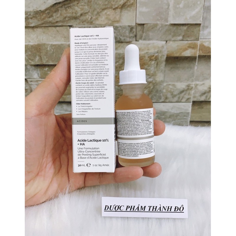 Serum The Ordinary Lactic Acid 10% + HA 30ml Sáng Da Giảm Thâm | BigBuy360 - bigbuy360.vn