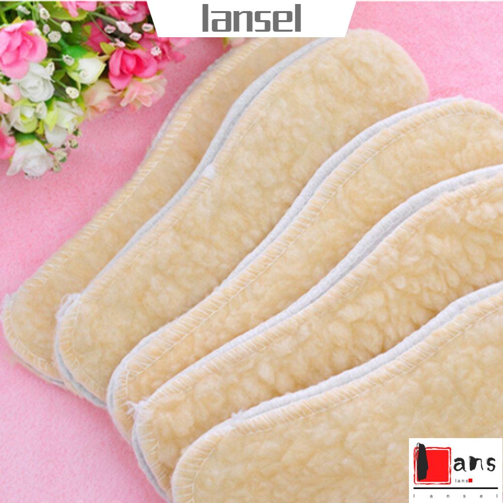 ❤LANSEL❤ 1 Pair New Warm Insoles Boot Wool Fleece Pads Winter Boots Soft Thermal Shoes Insert