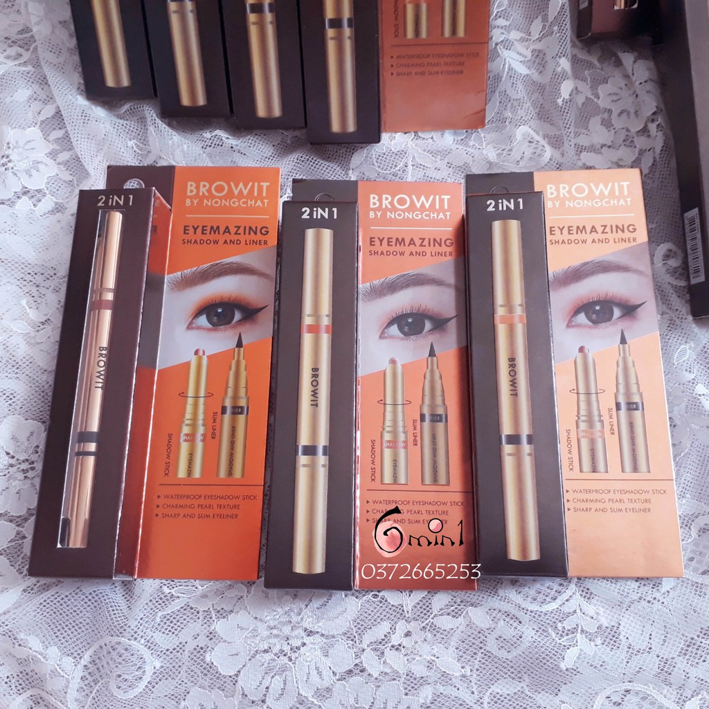 [New] Bút Kẻ Mắt Và Sáp Mắt 2in1 Browit Eyemazing Shadow and Liner