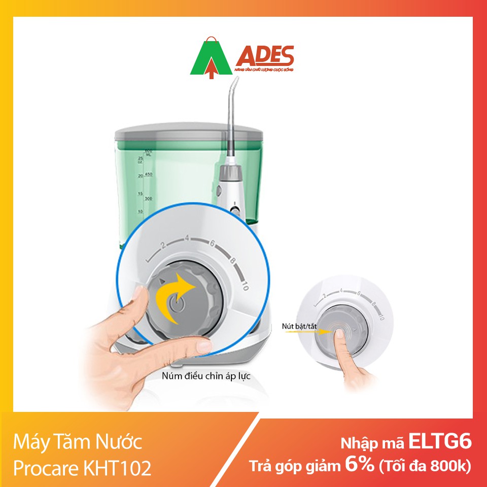Máy Tăm Nước Procare KHT102 | Tặng ngay 01 mặt nạ Wonjin chính hãng