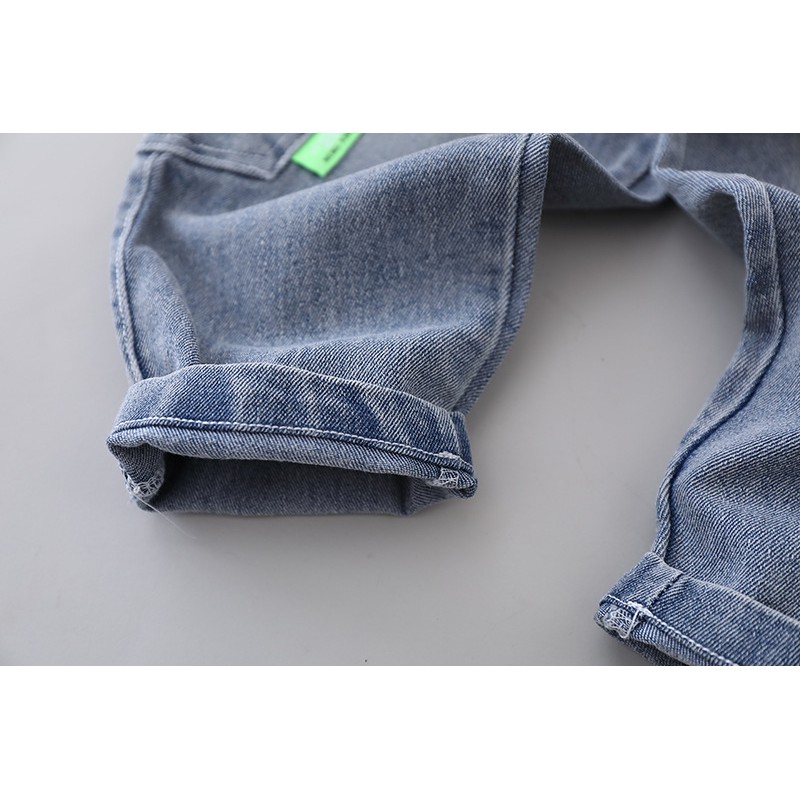 [SALE] QJ46⚡Size 80-120 (9-25kg)⚡Quần jean thụng bé trai, chất co giãn mạnh⚡Thời trang trẻ Em hàng quảng châu freeship