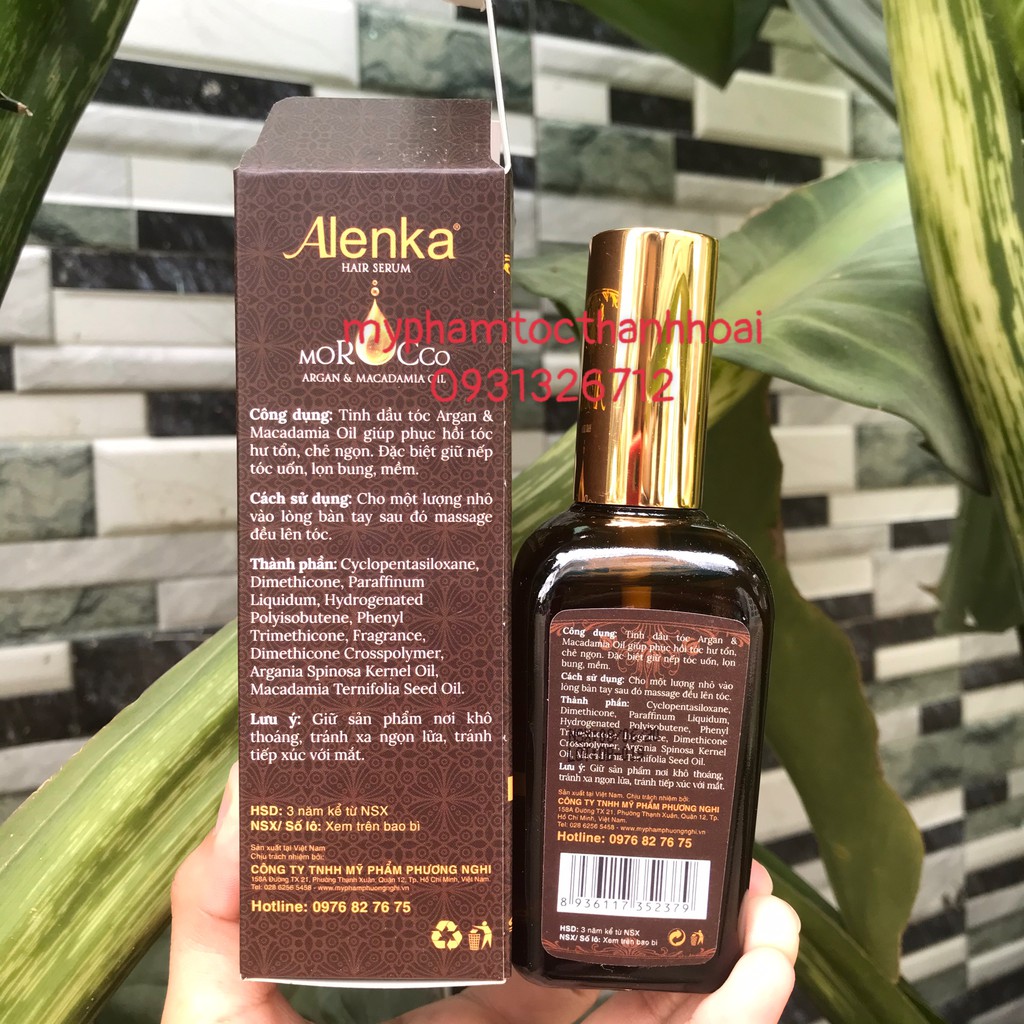 Tinh dầu dưỡng tóc, giữ nếp tóc uốn alenka hair serum