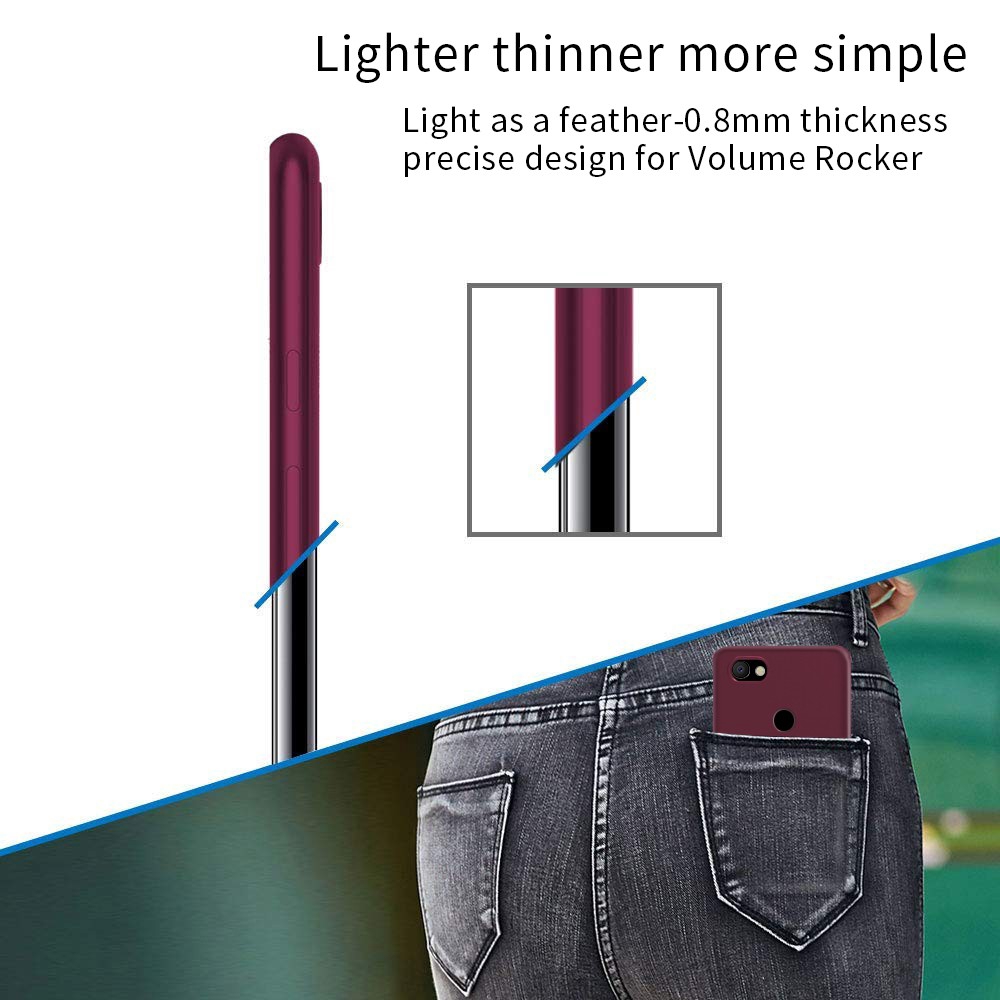 Ốp điện thoại TPU mềm màu trơn dành cho Google Pixel 3 3XL / 3A XL