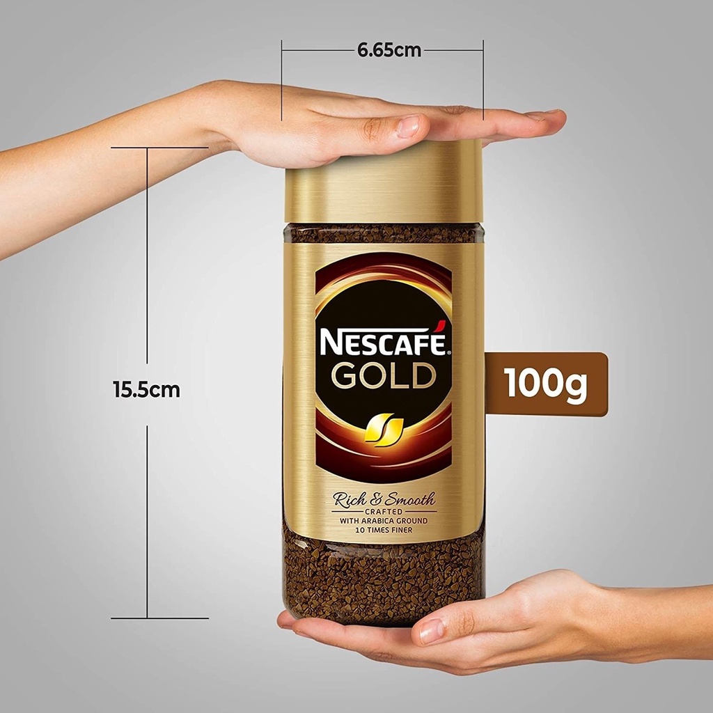 [SenXanh Emart] Cà phê Arabica nguyên chất hòa tan Nescafé Gold Blend - Nhập khẩu từ Anh