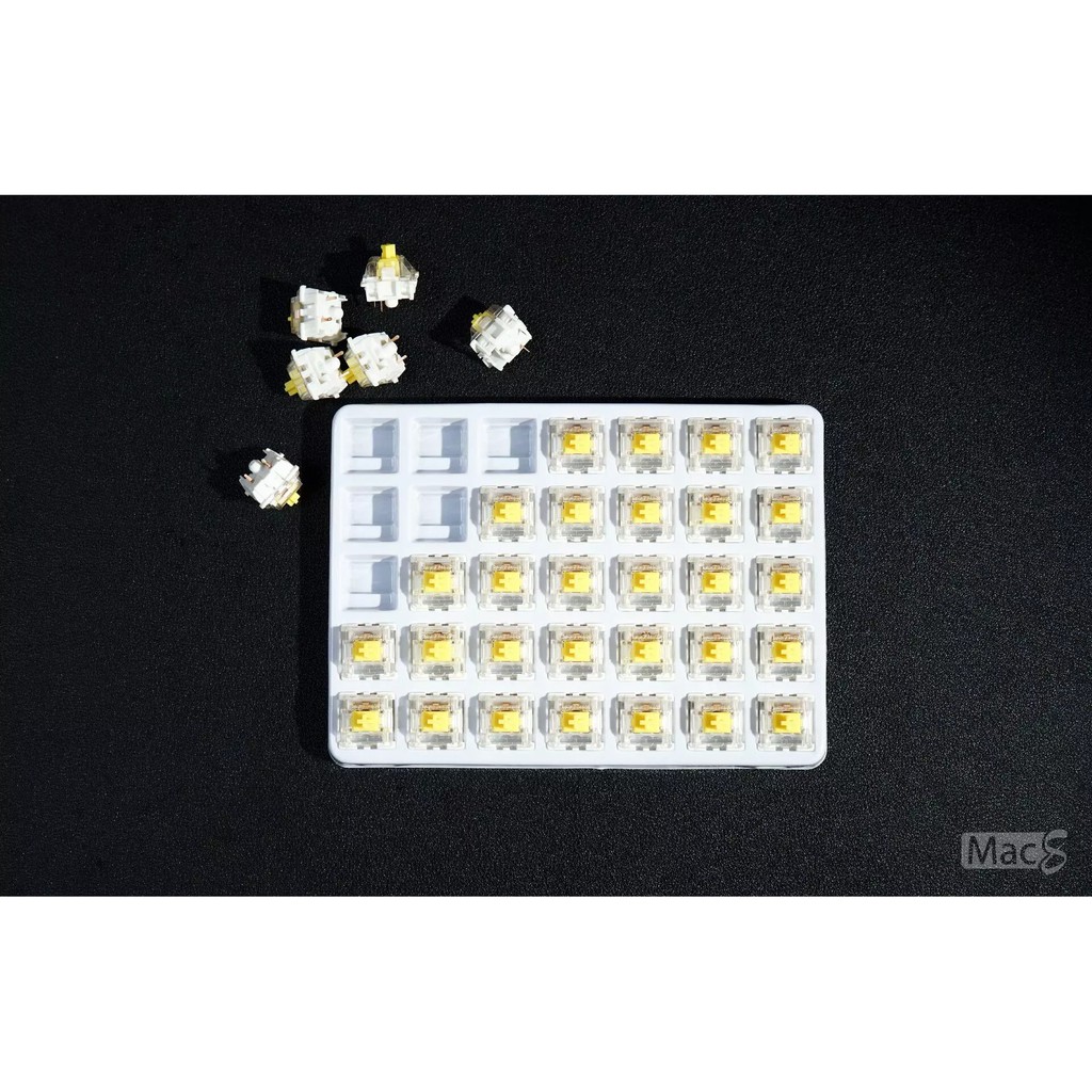 [Mã SKAMSALE03 giảm 10% đơn 200k] Bộ switch dành cho bàn phím cơ Gateron Pro Yellow Switch (3 pin) - bộ 35 Switch