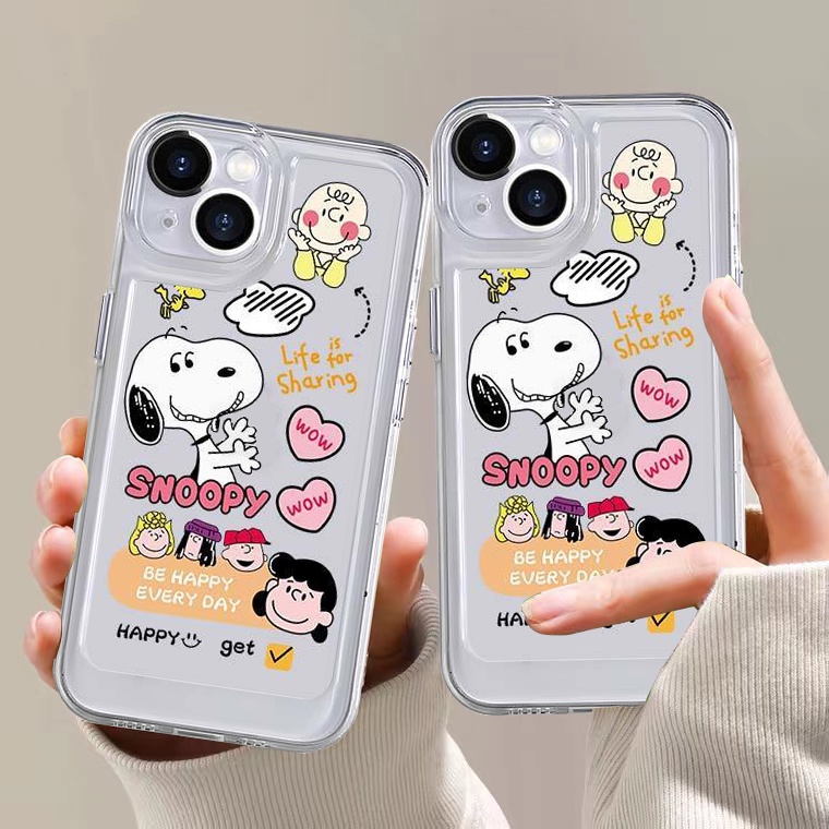 Ốp Điện Thoại TPU Silicon Mềm Trong Suốt Chống Sốc In Hình Chú Cún Dễ Thương Cho IPhone 14 13 12 11 Pro XS Max 8 7 6S Plus XR X