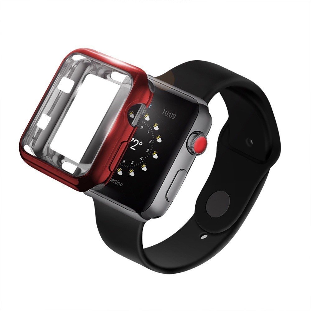 Mạ Chống trầy xước Mềm TPU đồng hồ đeo tay Vỏ Thích hợp cho dòng iWatch 1/2/3/4 38/40/40/44MM