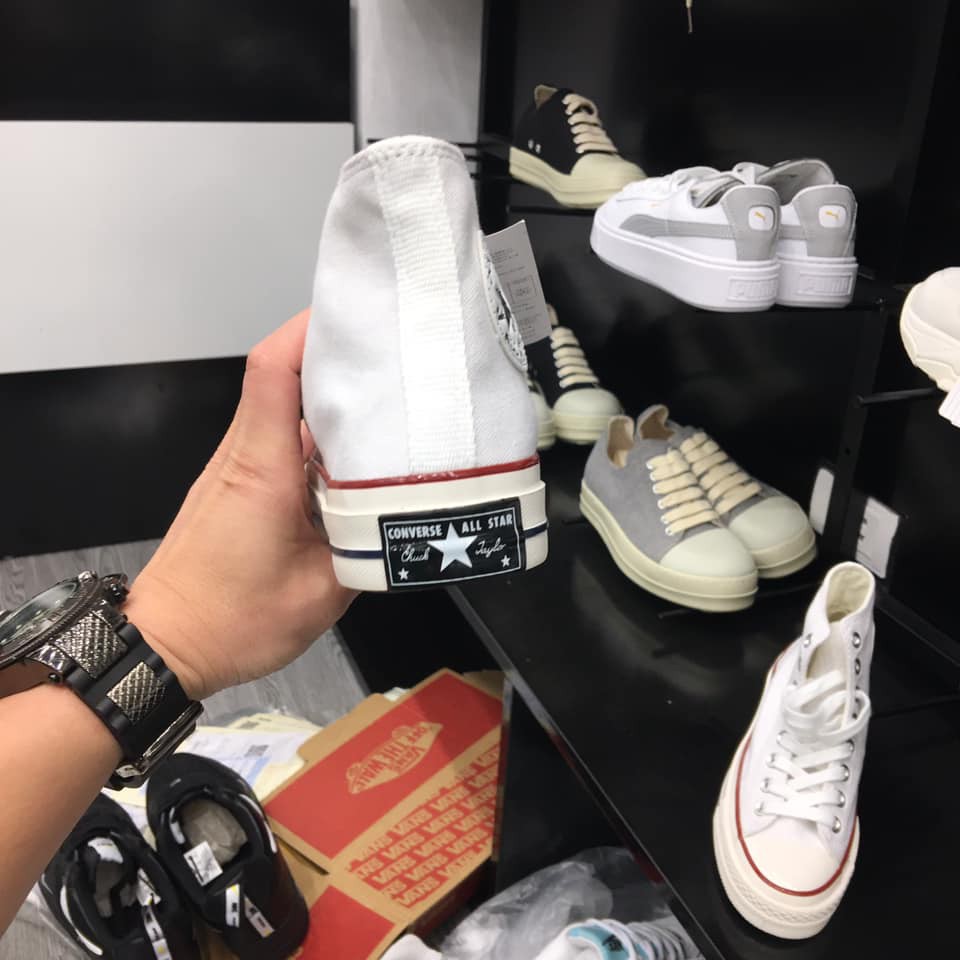 [Free ship ] Giày Thể Thao Sneaker Cv Trắng Cổ cao 1.1 | BigBuy360 - bigbuy360.vn