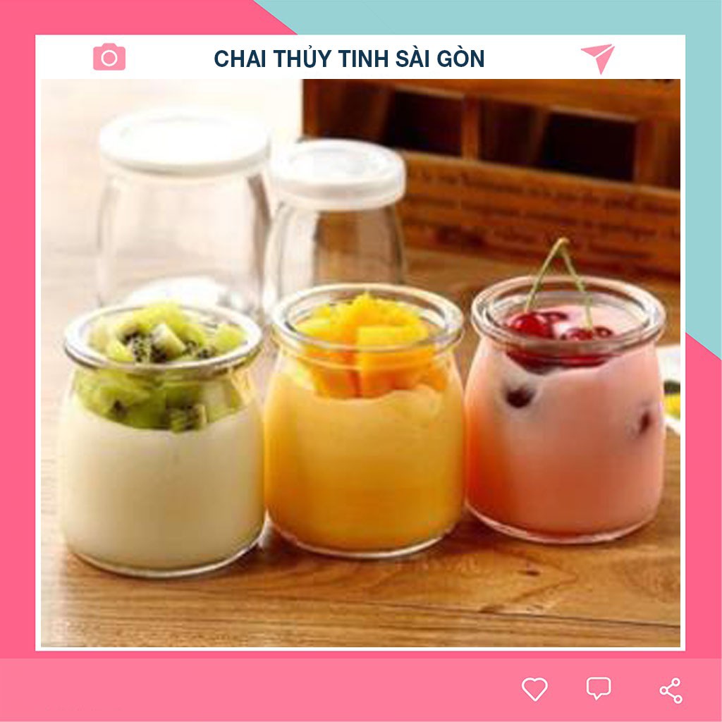 🍅 FreeShip 🍅 Hũ thủy tinh 100ml đựng Yaourt