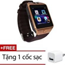 Đồng hồ thông minh Smart Watch Uwatch DZ09 (Vàng) Tặng kèm cóc sạc cao cấp