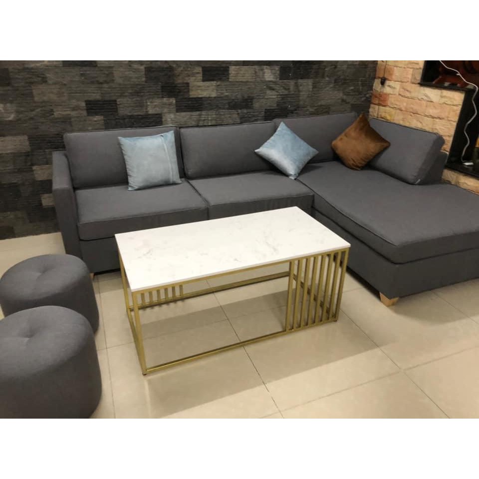 Ghế Sofa - Sofa góc L Adora  sang trọng 3mx1m7x35cm- Bộ sofa phòng khách đẹp