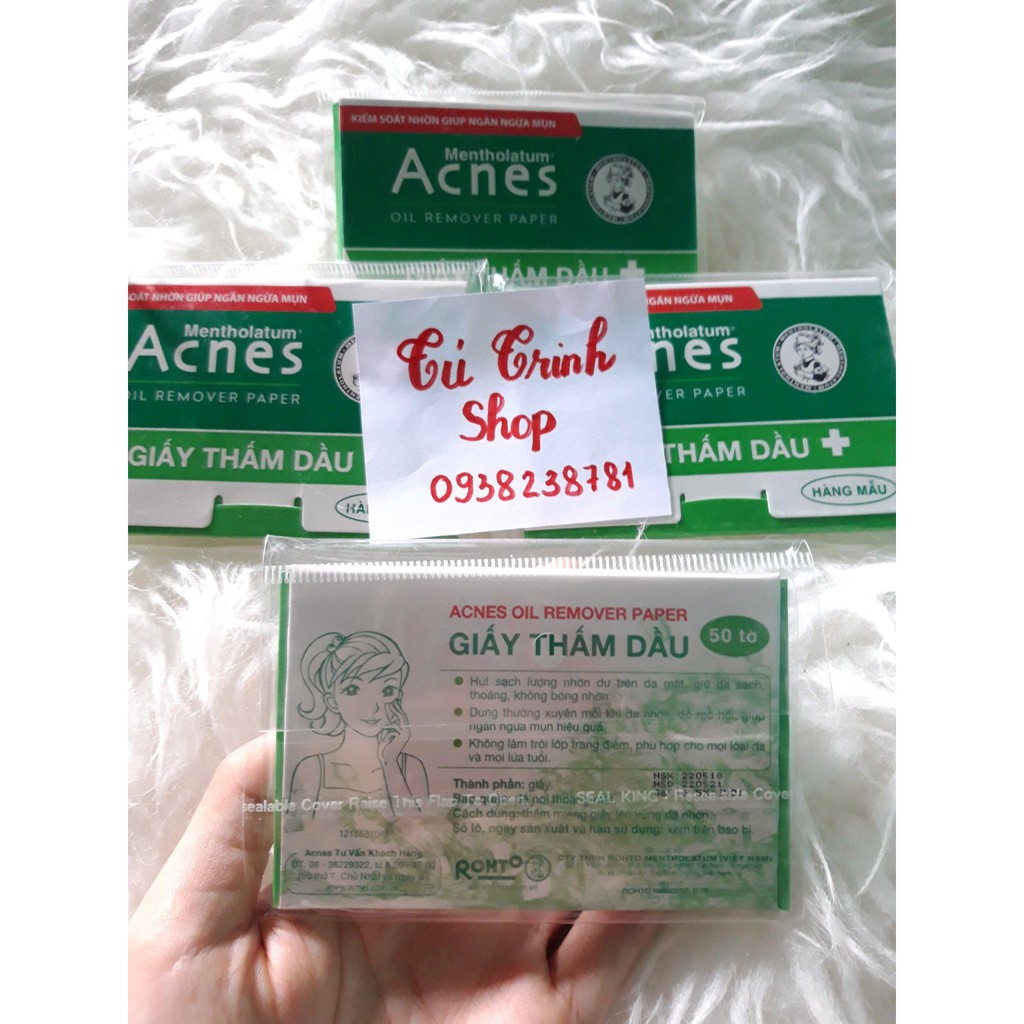 (MÂU THỬ ) Giấy thấm dầu Acnes ( gói 100 tờ hoặc gói 50 tờ) | BigBuy360 - bigbuy360.vn