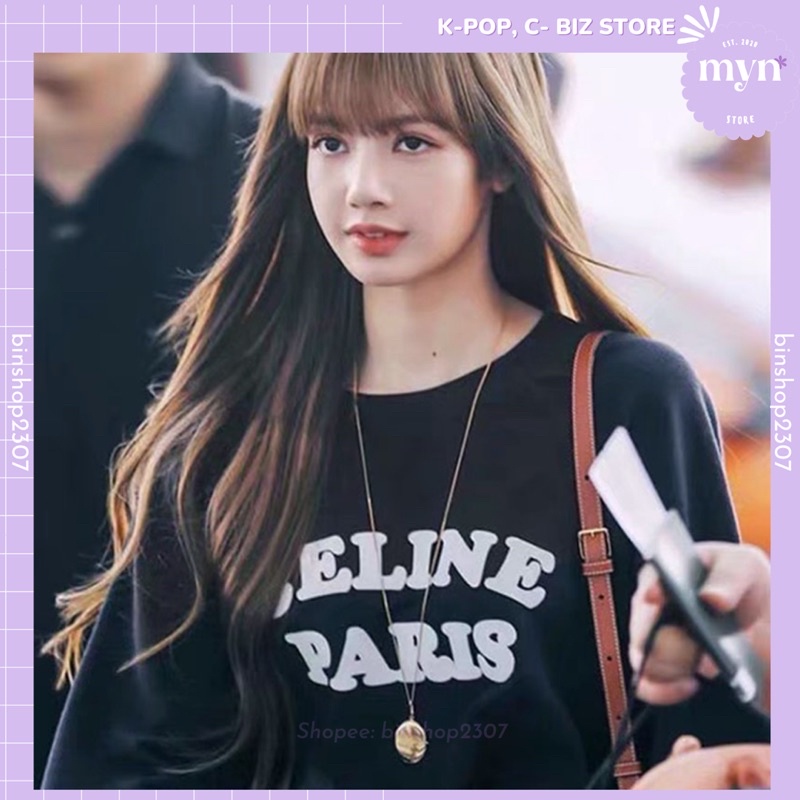 Áo Sweater Cổ Tròn Dài Tay Cheap Moment Lisa - BLACKPINK Chất Đẹp Đủ Sizee