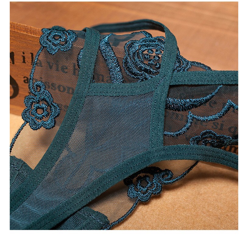 Quần Lót Lưới Nữ Thêu Hoa Xuyên Thấu Phong Cách Sexy WL29