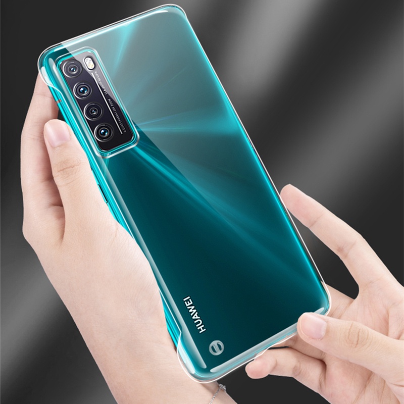 Ốp Điện Thoại PC Cứng Trong Suốt Siêu Mỏng Không Viền Cho Huawei Honor 20 30 50 60 9X Pro V40 X20 X30i Huawei P20 P30 P40 V30 Pro