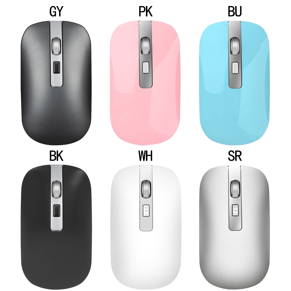 Chuột Máy Tính Không Dây Siêu Mỏng Sạc Được 2.4g Tiện Dụng