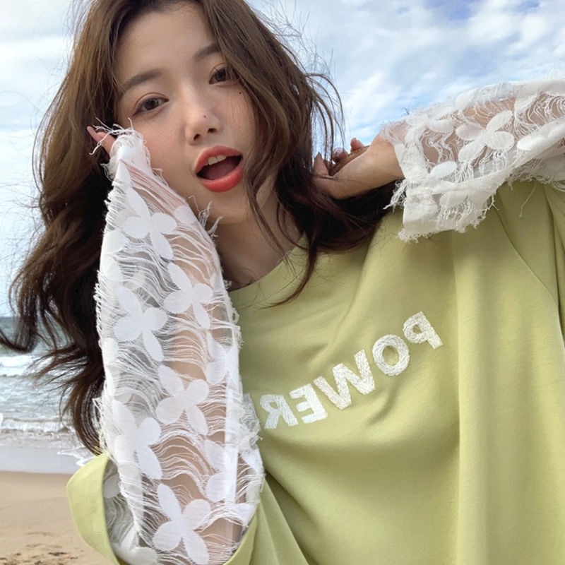 Áo Sơ Mi Phối Ren Thiết Kế Mới Thời Trang Mùa Hè 2022 Dành Cho Nữ