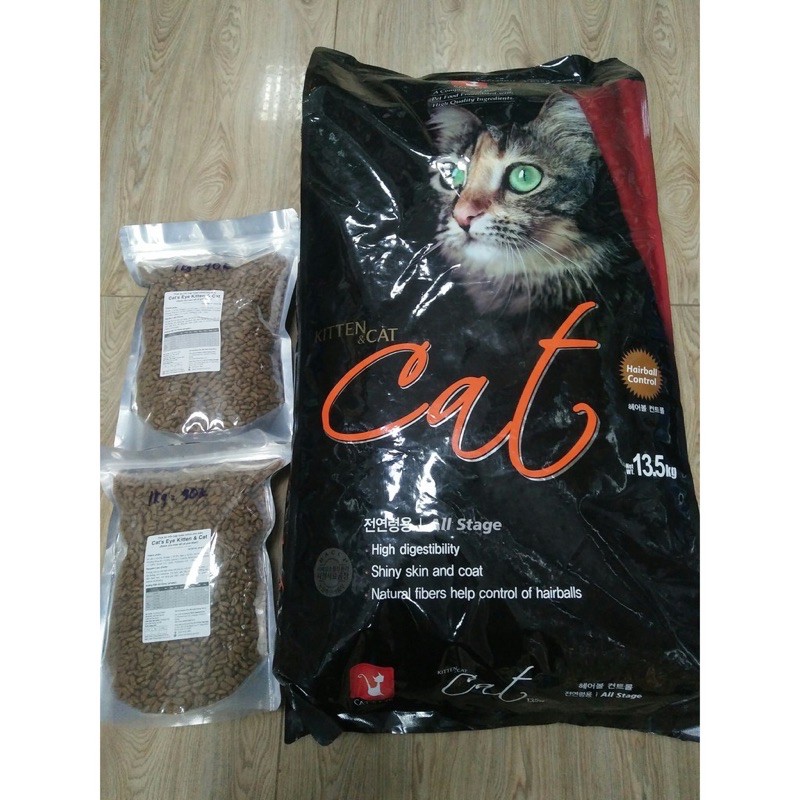 THỨC ĂN MÈO CATEYE HÀN QUỐC TÚI ZIP 1KG - CATEYE - CATEYES - CAT’EYE