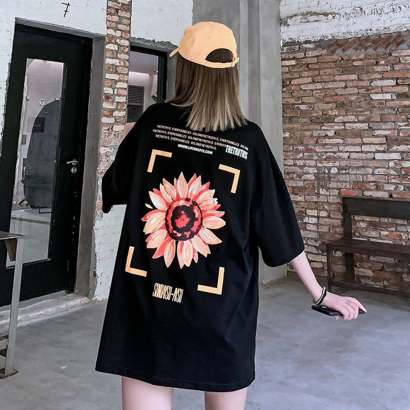 Áo thun tay lỡ Unisex Hoa hướng dương