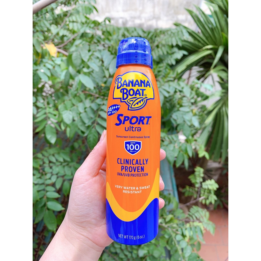Xịt Chống Nắng Banana Boat Sport 170g SPF 100