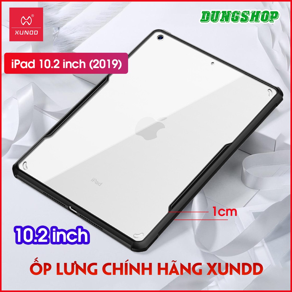 Ốp lưng iPad 10.2 inch ( 2020 / 2019 ) / iPad Gen 8 / 7, Chính hãng XUNDD, Chống shock, Mặt lưng trong suốt, Viền TPU | BigBuy360 - bigbuy360.vn