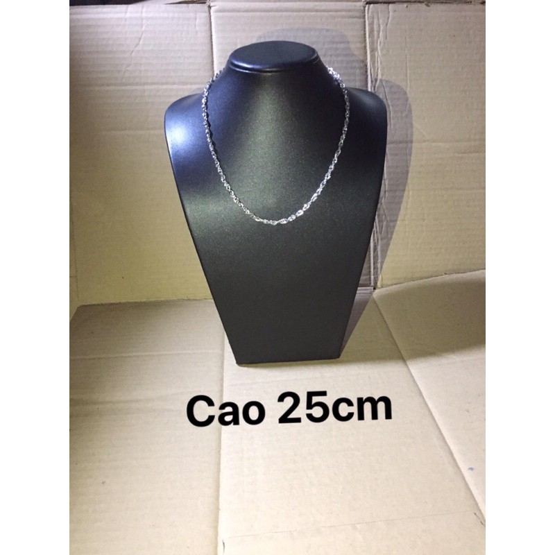 Cổ da trưng bày dây chuyền, cao 20cm-25cm-40cm