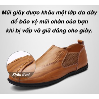 Giày lười nam - Giày da bò công sở cao cấp (NV06)