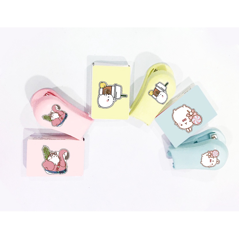 Bộ giập ghim ba anh em gấu BGGI4 bear cute molang pusheen gấu brown tonton bé đào khủng long hoàng đế mèo capoo