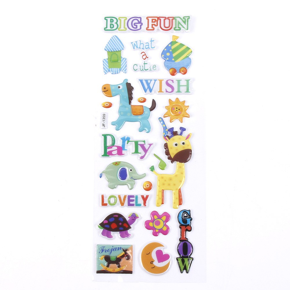 FREESHIP ĐƠN 99K_ Set 10 tấm hình dán sticker dễ thương cho bé