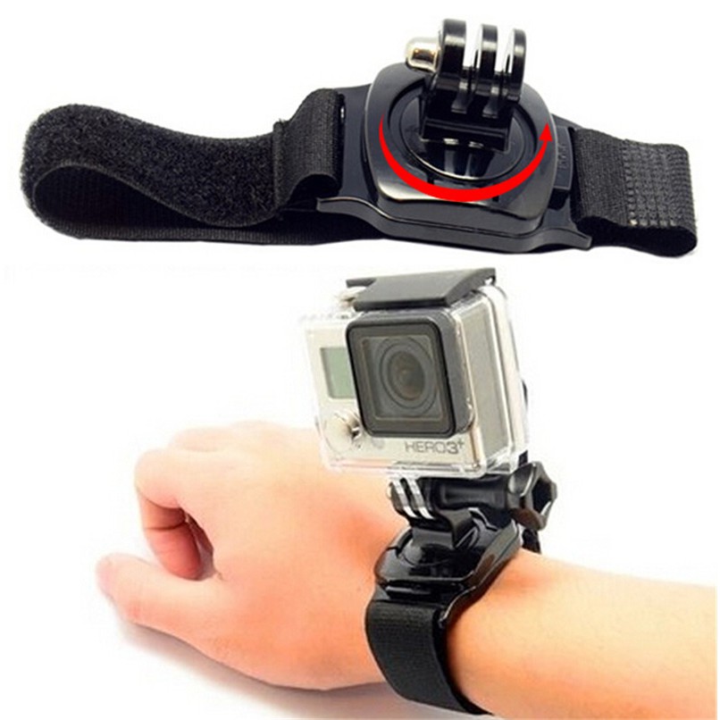 Dây Đeo Tay Gắn Máy Quay Hành Trình GoPro Xoay 360 Độ
