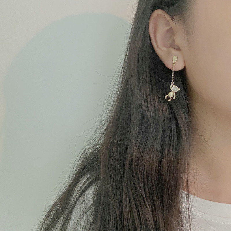 Bông Tai Hình Gấu Hoạt Hình Xinh Xắn Cho Nữ